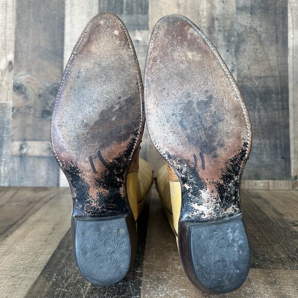 Justin W8285 Vintage Full Quill Ostrich Western Cowboy Boots Mens 11 D - Picture 4 of 12